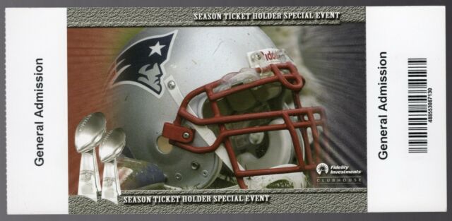 2003 New England Patriots Season Ticket Holders In Stadium ...