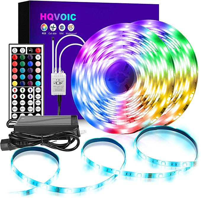 Amazon.com: HQVOIC LED Strip Lights 32.8ft RGB LED Light ...