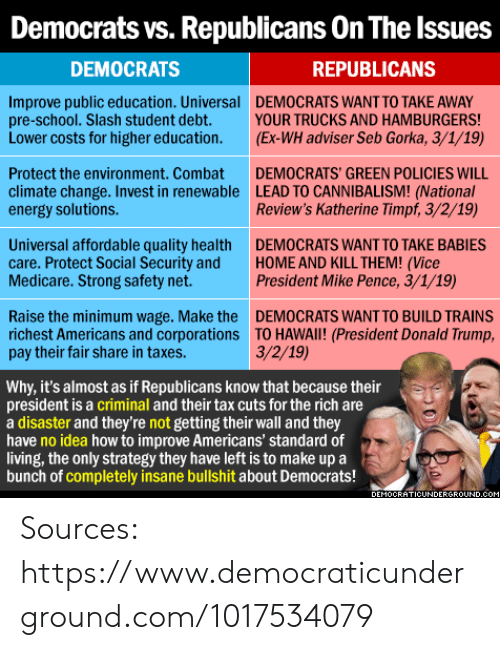 Democrats vs Republicans on the Issues DEMOCRATS ...