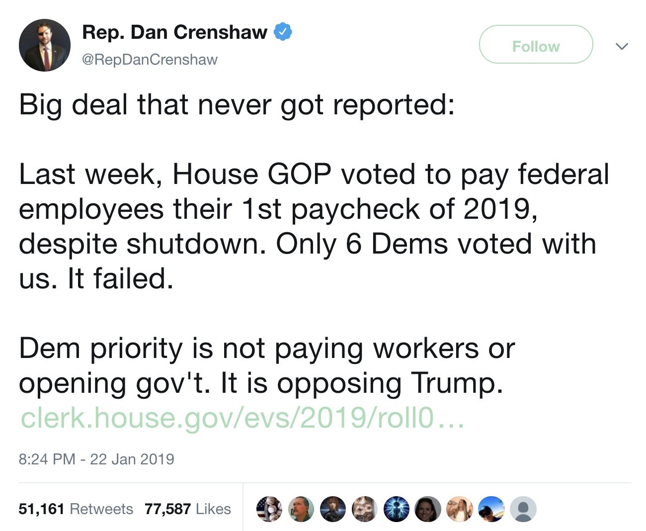 Did House Democrats Vote Against Shutdown Back Pay in ...