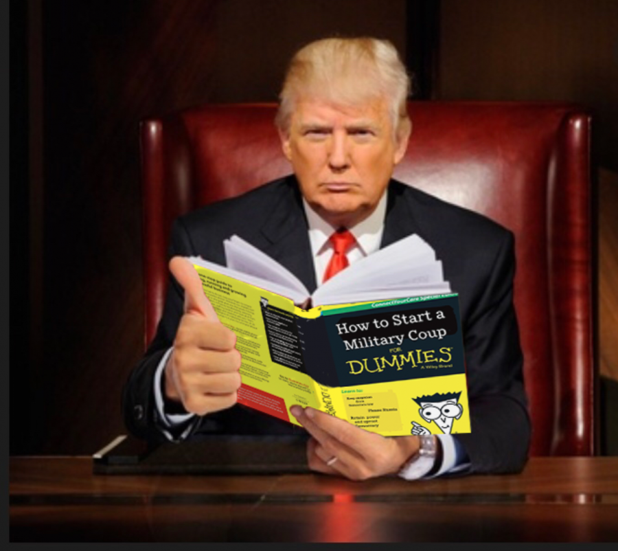Donald Trump Caught Reading How To Start a Military Coup for Dummies ...