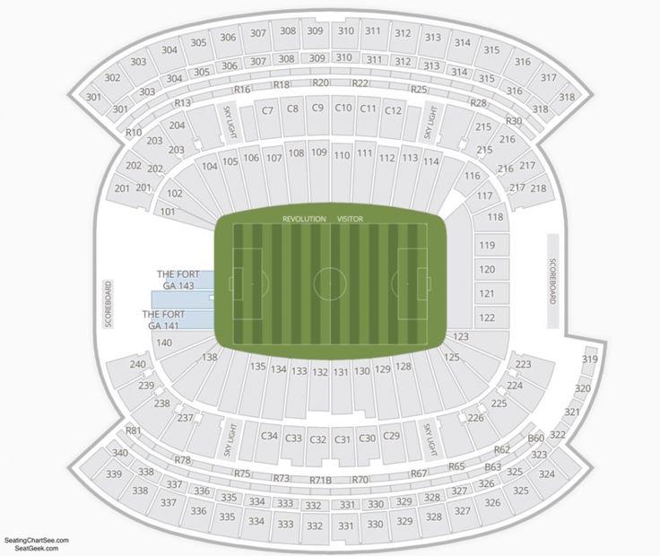 foxboro stadium seating chart