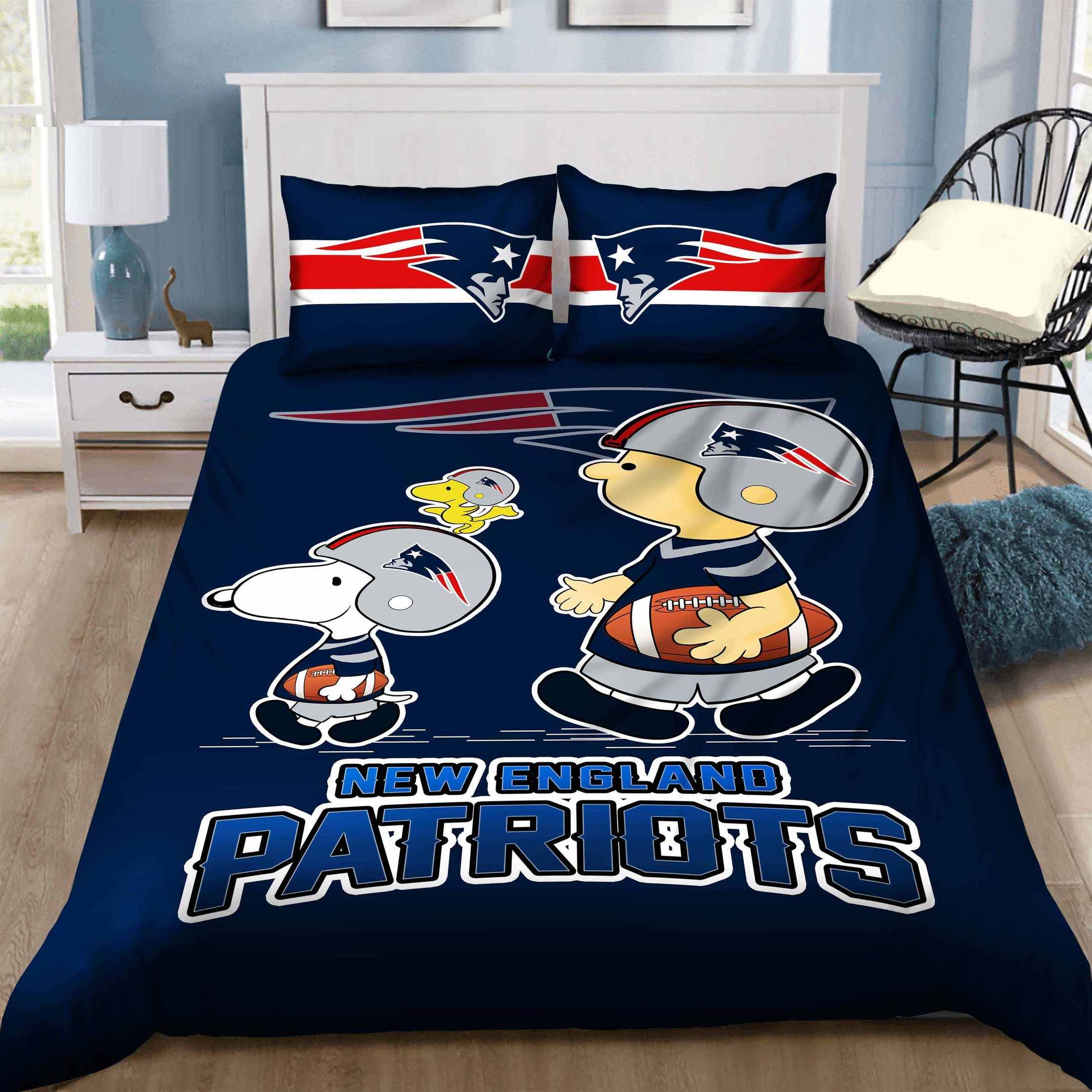 New England Patriots Bedding Set Sleepy RBNKBF56TD  Betiti Store