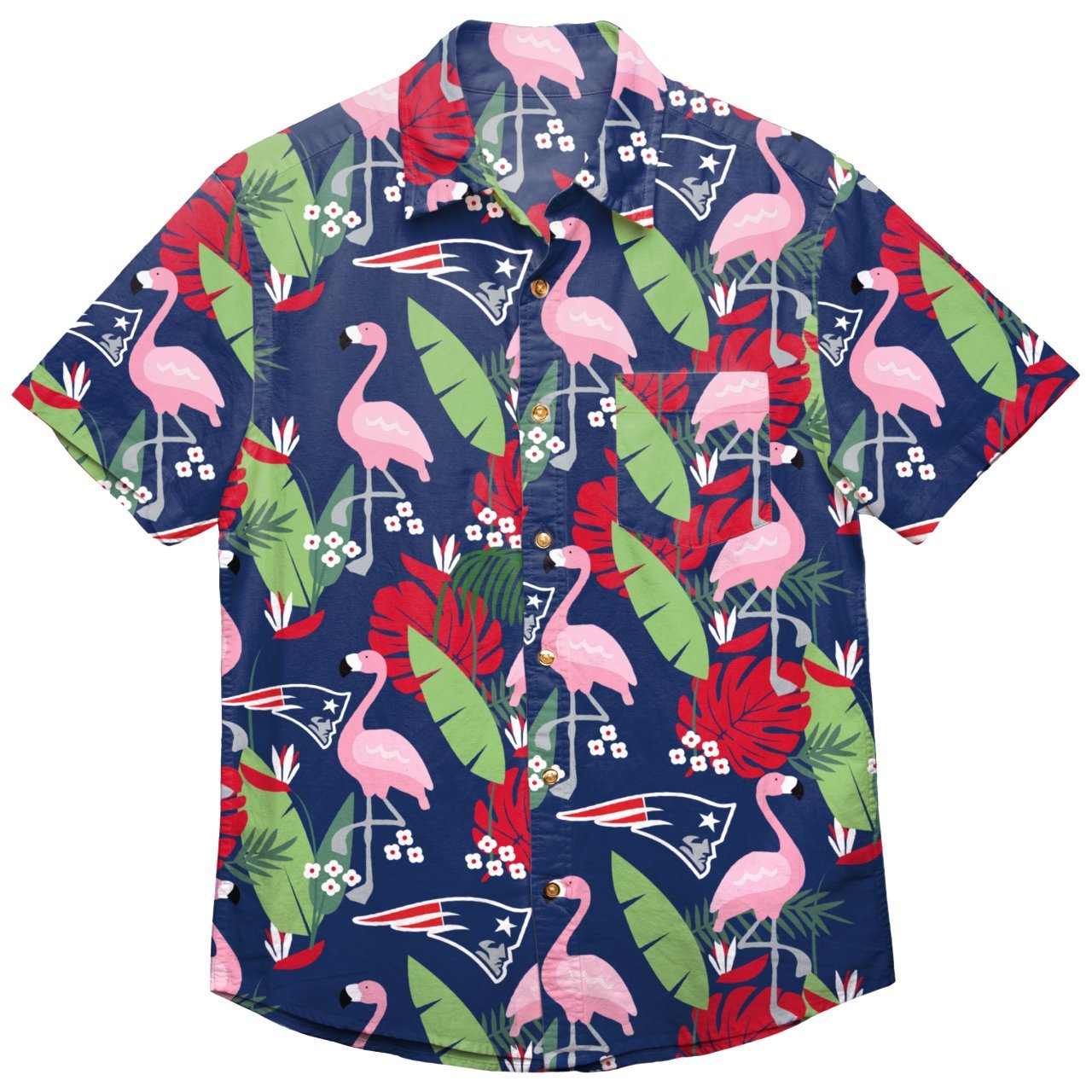 New England Patriots HAWAII FLORAL Shirt Kurzarm Hemd ...