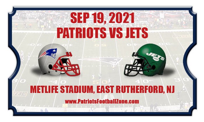 New England Patriots vs New York Jets Football Tickets