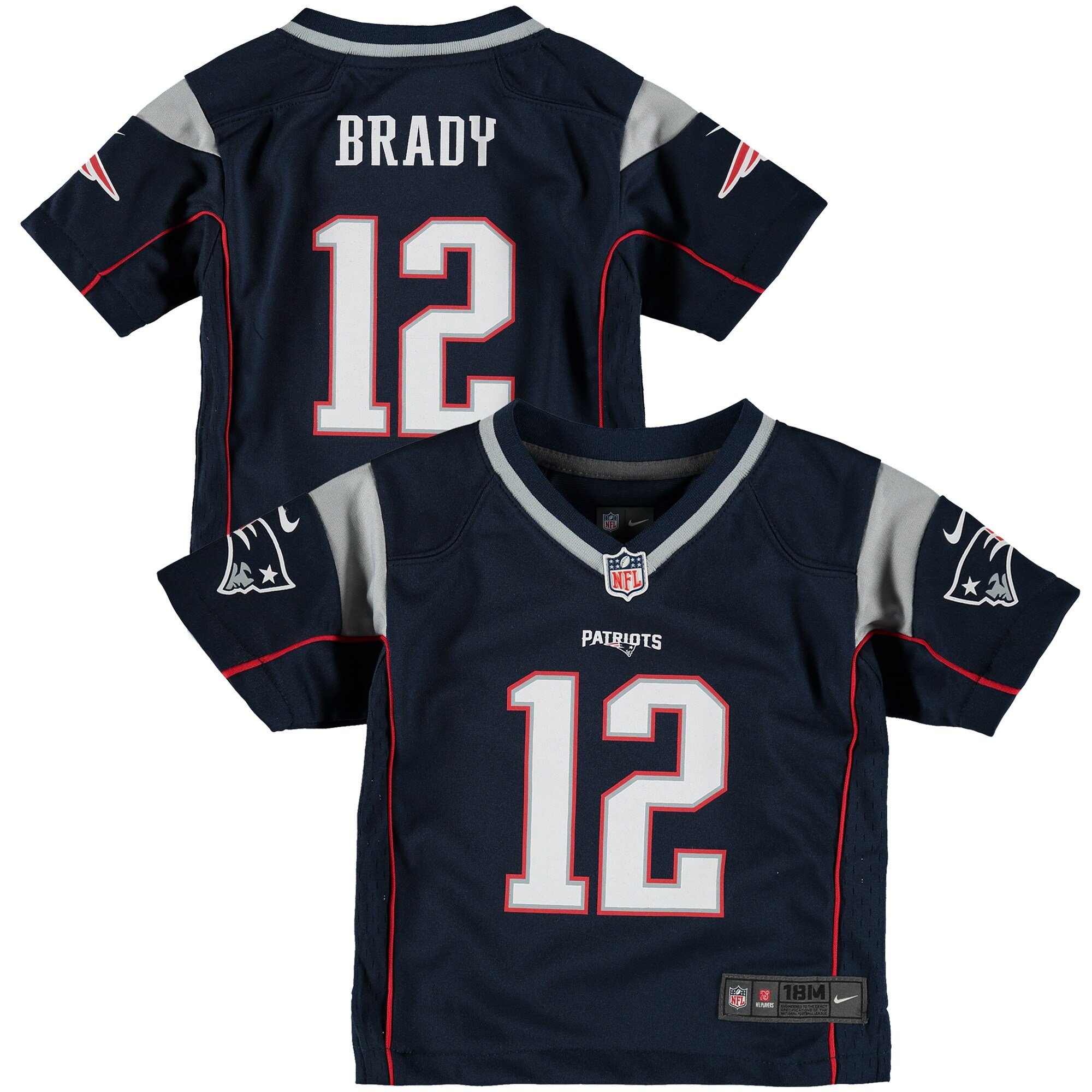 Nike Tom Brady New England Patriots Infant Navy Team Color Game Jersey