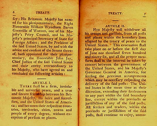 November 19, 1794: Jay Treaty is Signed  The American ...