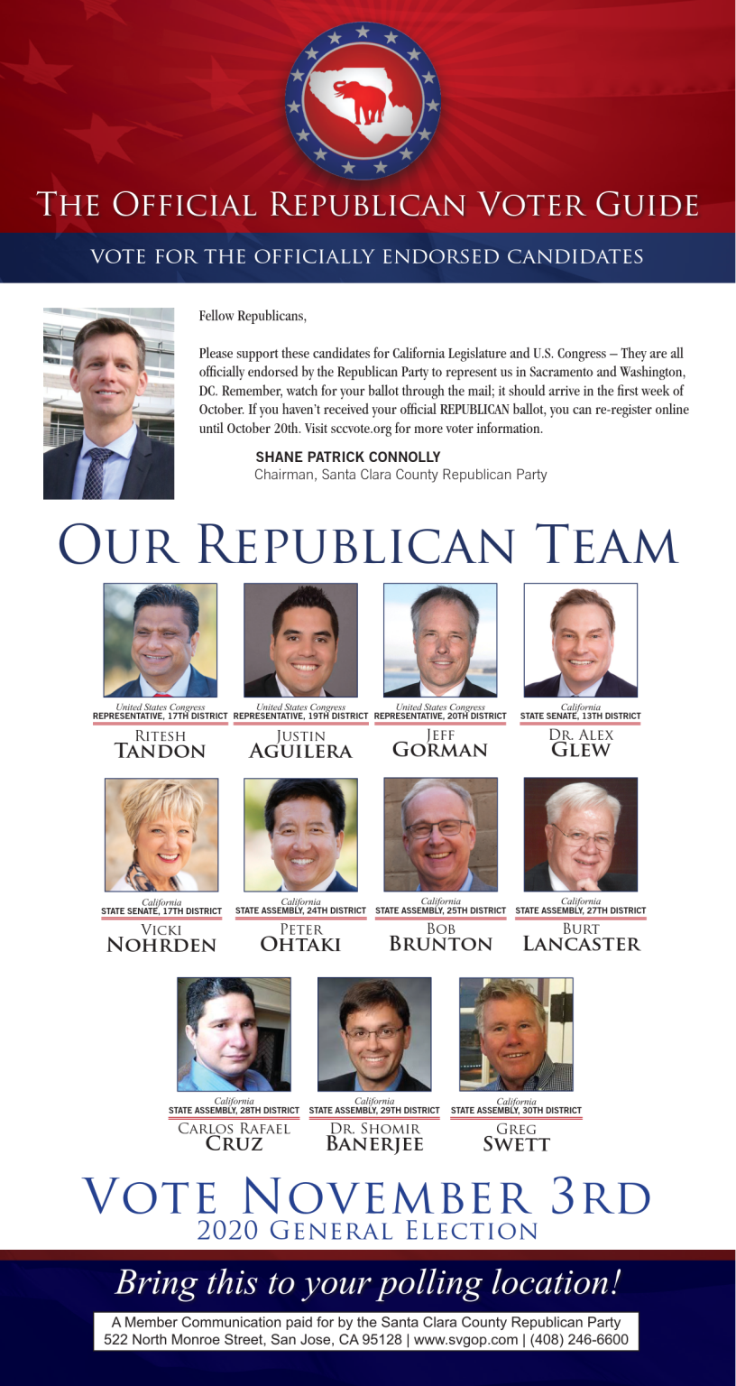 November 2020 Voter Guide  Santa Clara County Republican Party