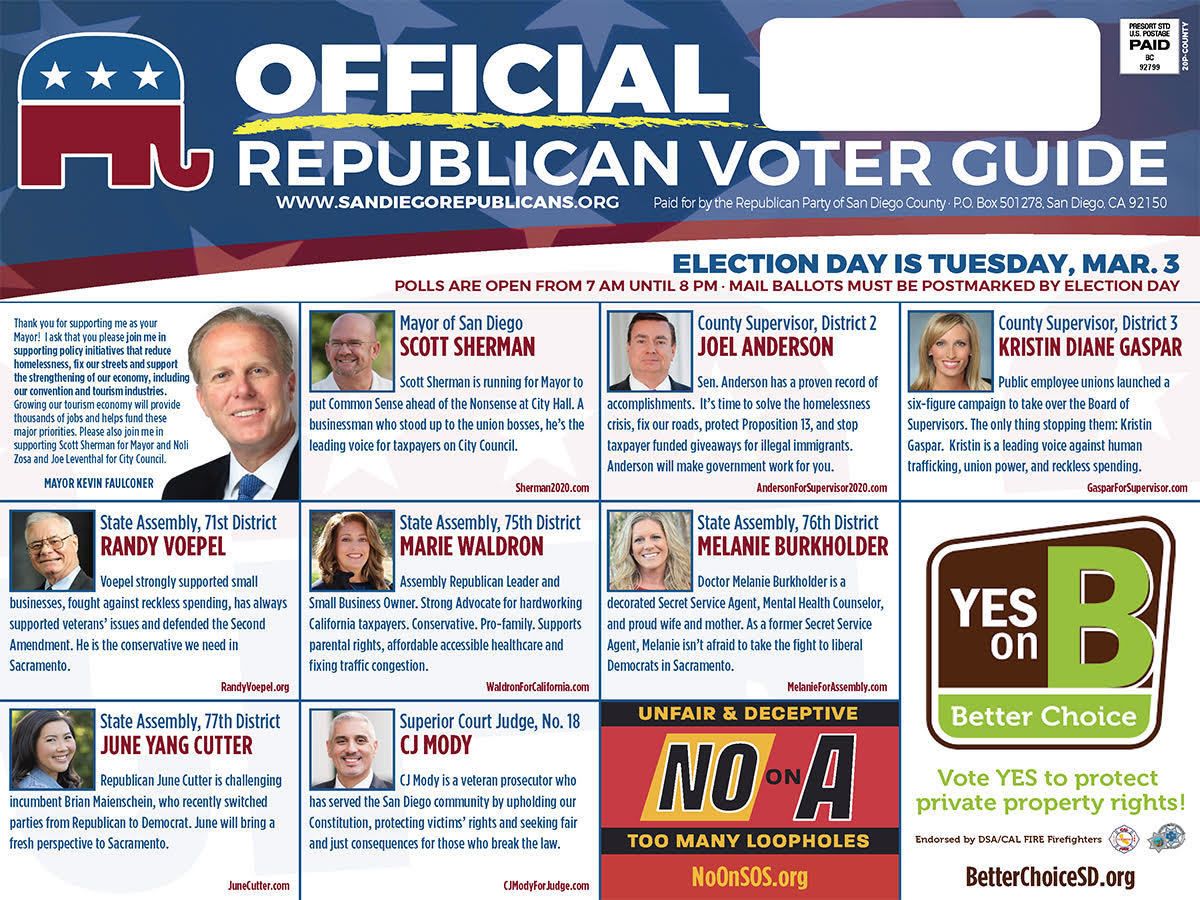 Official Voter Guide for Republicans