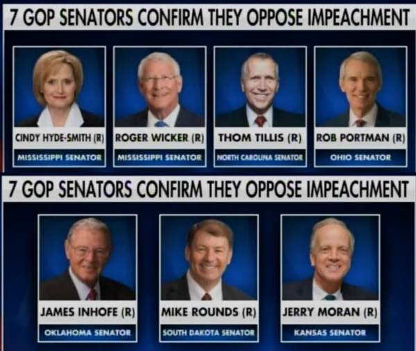 ONLY SEVEN REPUBLICAN SENATORS Confirm They Oppose ...