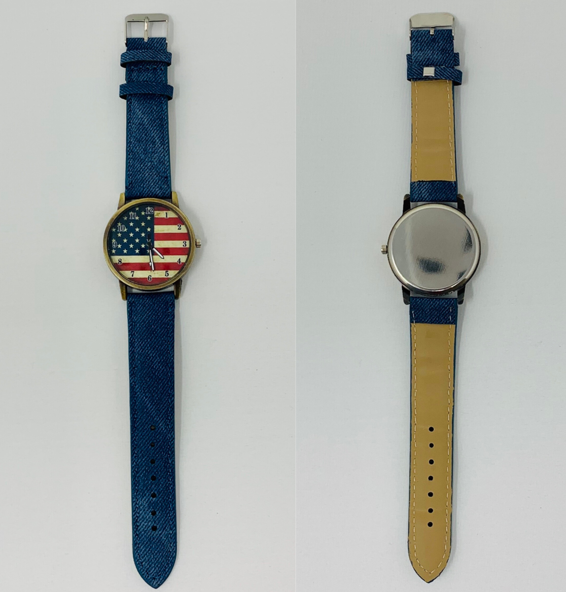 Patriotic American Watch with Blue Band  Patriot Powered ...