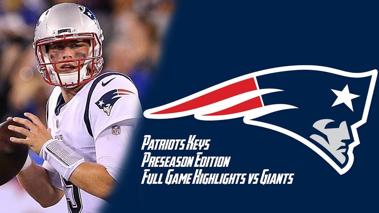 Patriots vs Giants Week 4 Preseason Full Game Highlights ...