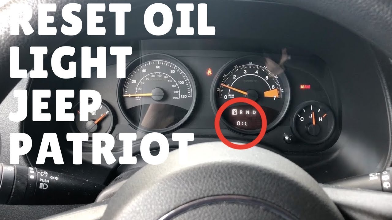 Resetting Change Oil Indicator on Jeep Patriot Chrysler ...