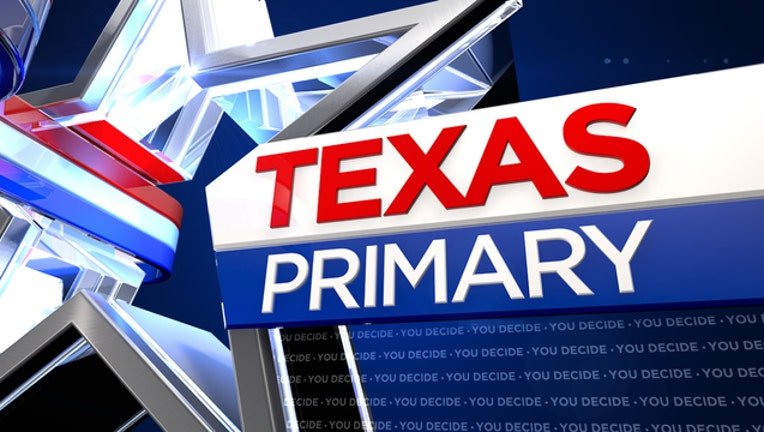 Texas primary election day ballots, polling places by county