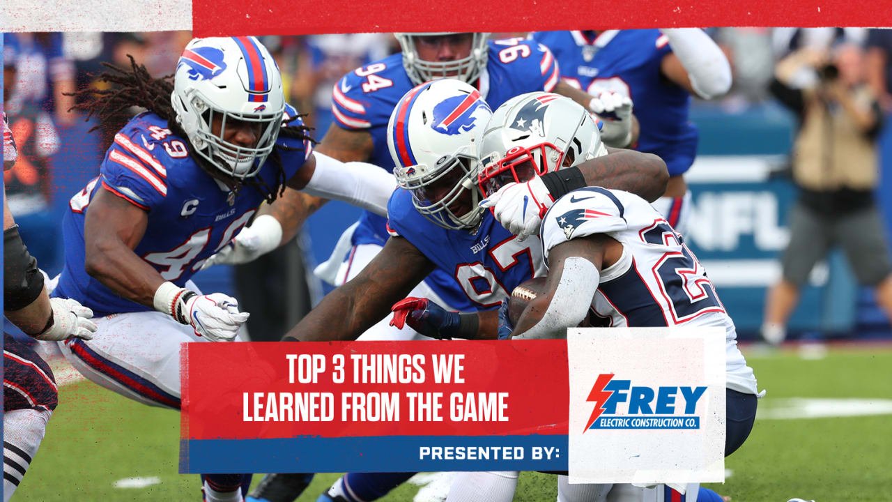 Top 3 things we learned from Bills vs. Patriots