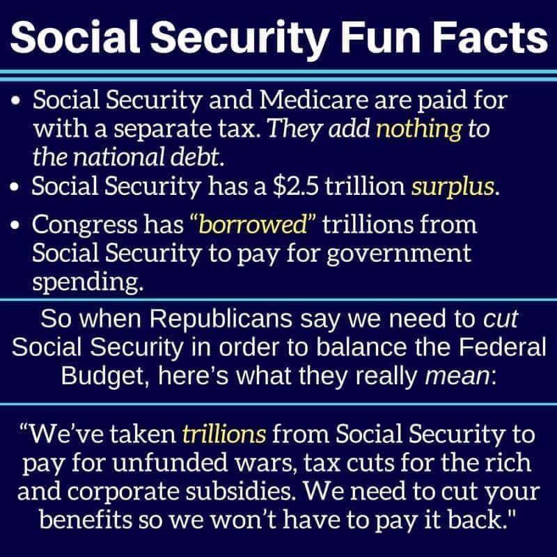 Trump & GOP Want #SocialSecurity & #Medicare Cut