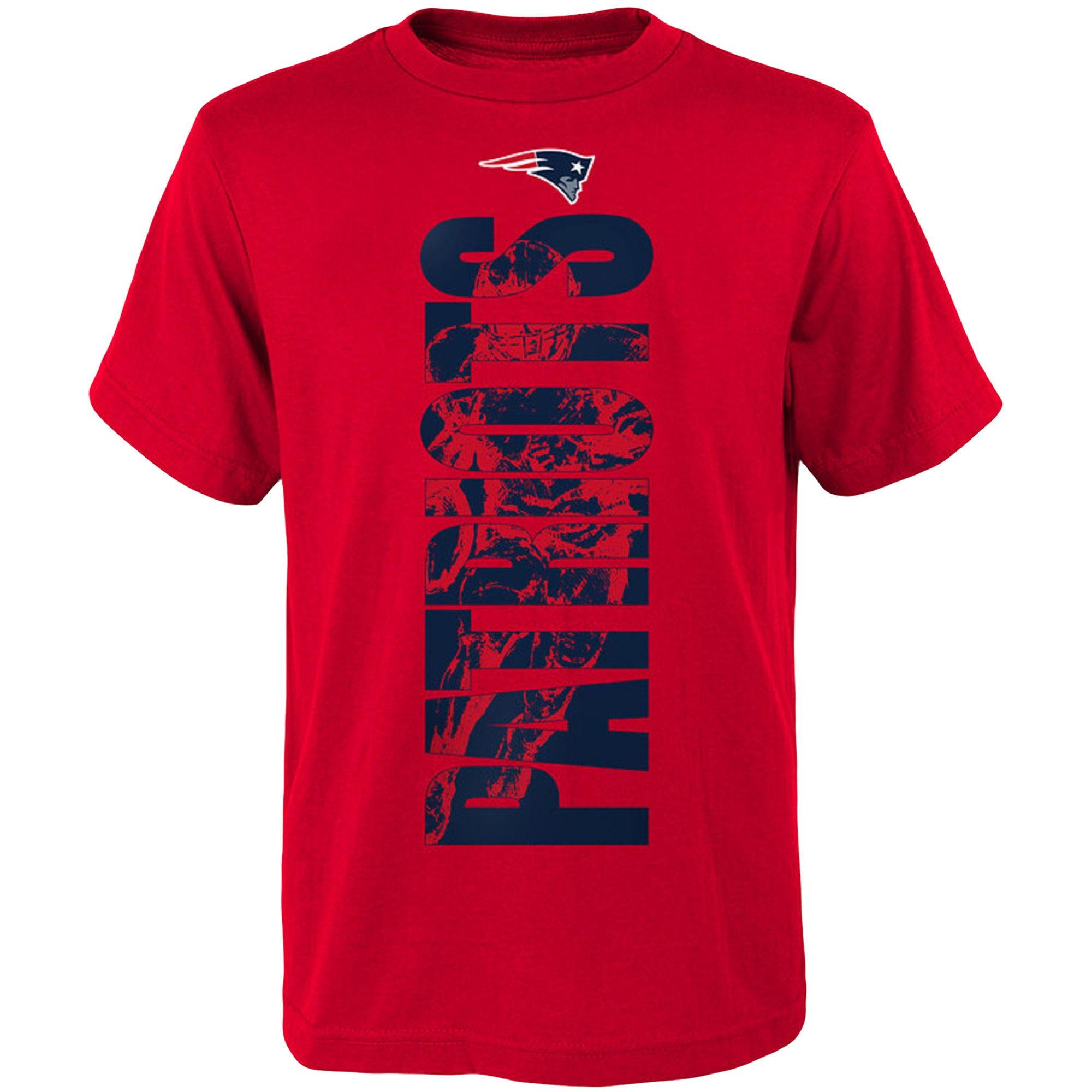 Youth Red New England Patriots Side T